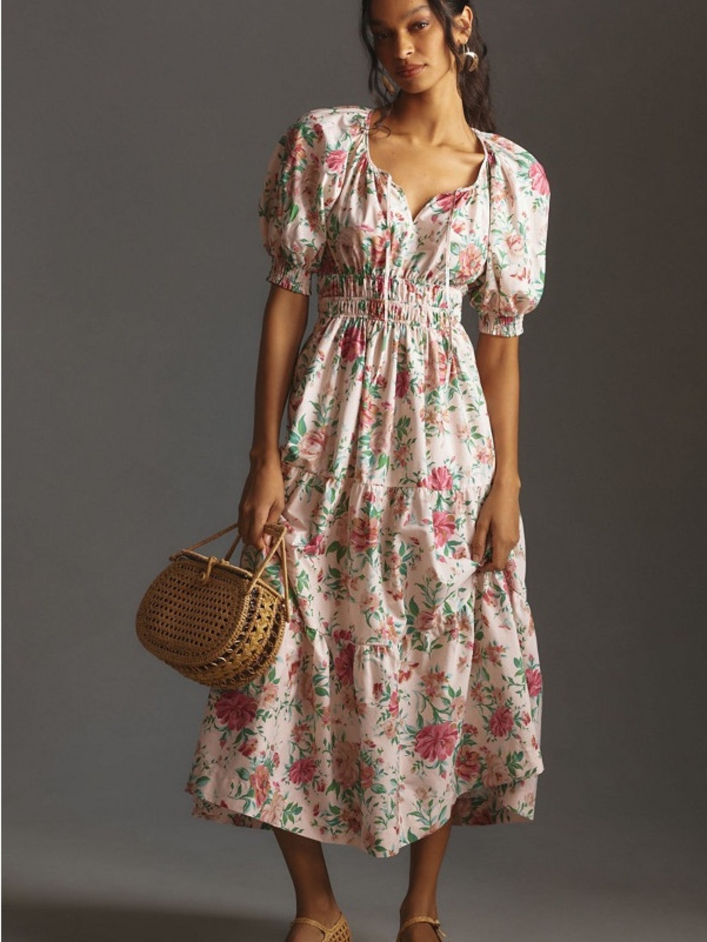 Anthropologie Somerset Puff Sleeve dress